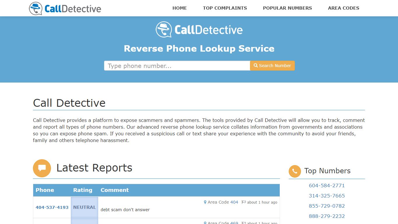 Discover Who Called You - Call Detective